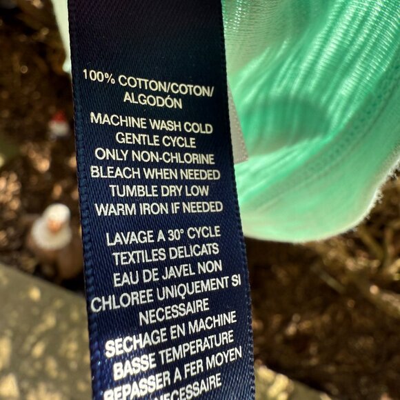 Chaps Women's Pullover Plus Size 2X Top with Laces Light Green (Parakeet) NWT - Picture 11 of 16